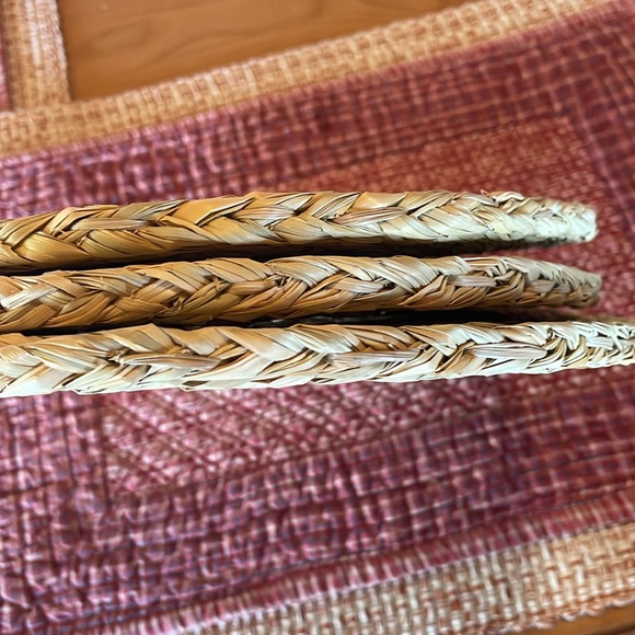 Rattan woven placemats - set of 3 - Picture 7 of 8